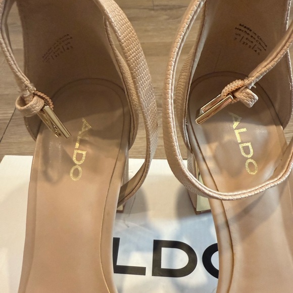 ALDO Women's Cream Heeled Sandals - Picture 2 of 4